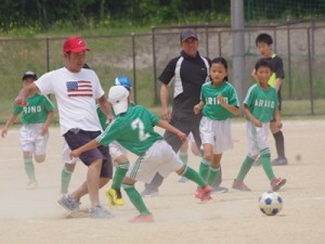 親子サッカー4年